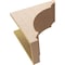 Ekena Millwork 10"W x 20"D x 20"H Classic Hughes Rough Cedar Woodgrain TimberThane Corbel, Primed Tan CORUR10X20X20HUGRCPR - alternate 6